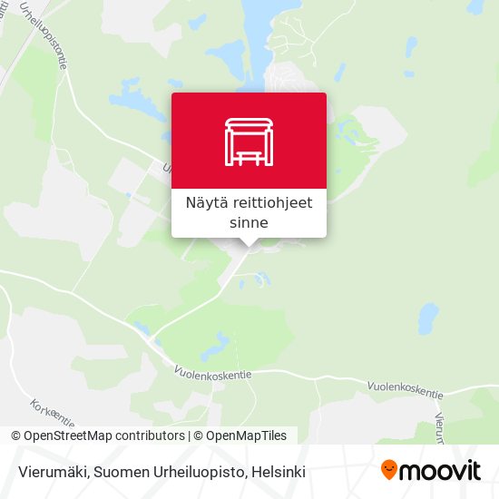 Vierumäki, Suomen Urheiluopisto kartta