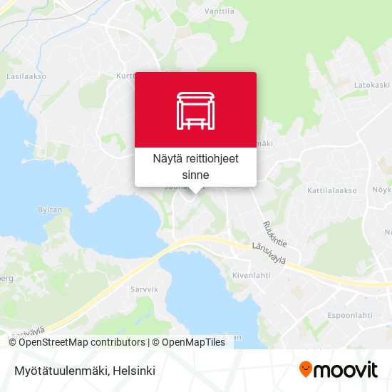 Myötätuulenmäki kartta