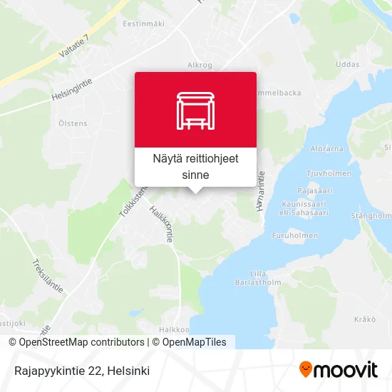 Rajapyykintie 22 kartta