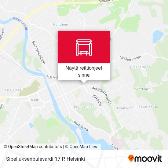 Sibeliuksenbulevardi 17 P kartta