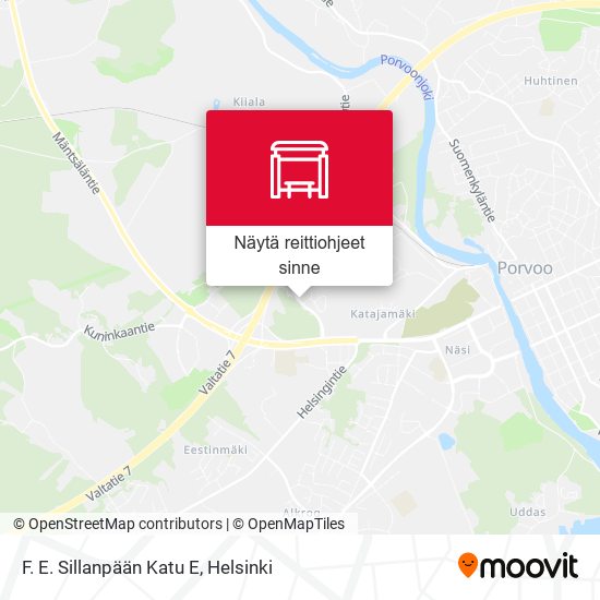 F. E. Sillanpään Katu E kartta