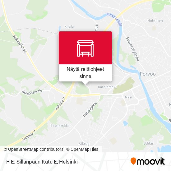 F. E. Sillanpään Katu E kartta