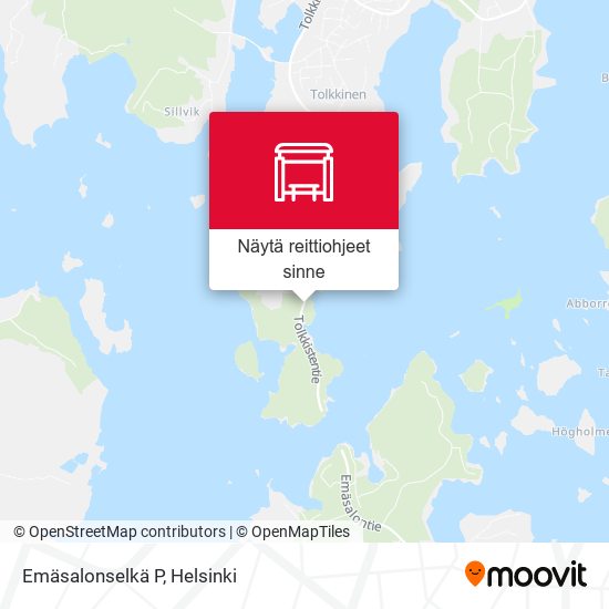 Emäsalonselkä P kartta