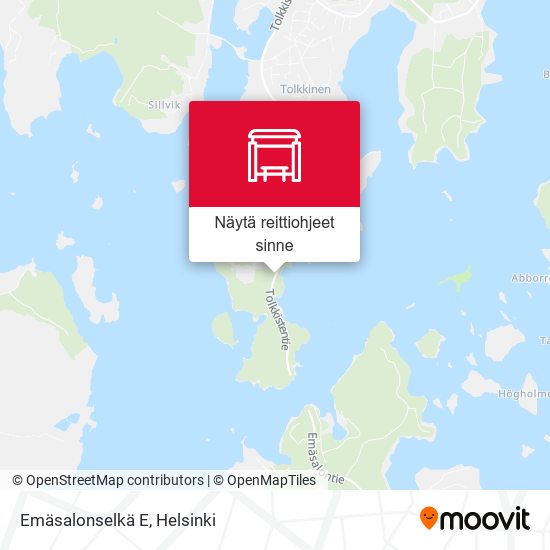 Emäsalonselkä E kartta