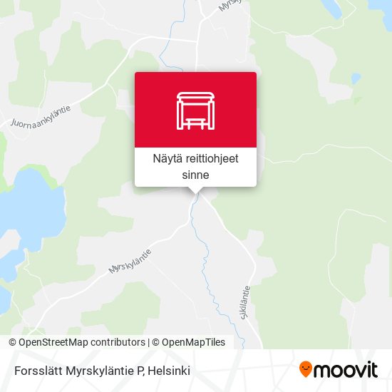 Forsslätt Myrskyläntie P kartta