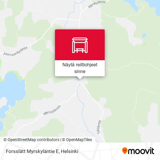 Forsslätt Myrskyläntie E kartta