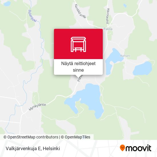 Valkjärvenkuja E kartta