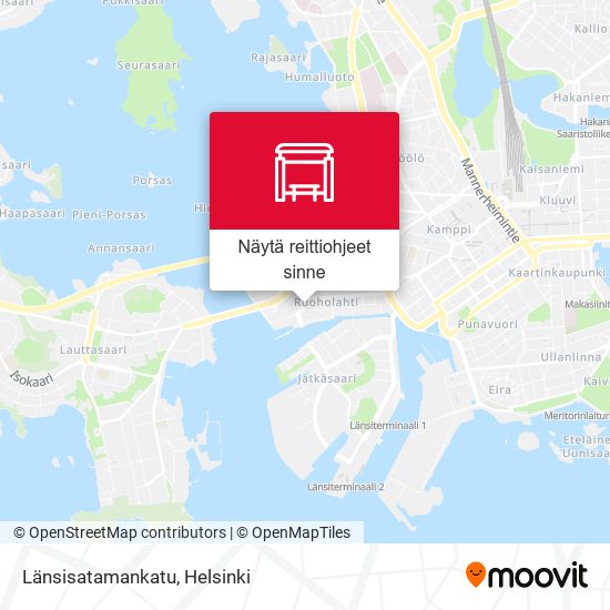 Länsisatamankatu kartta