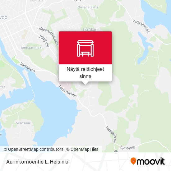 Aurinkomöentie L kartta