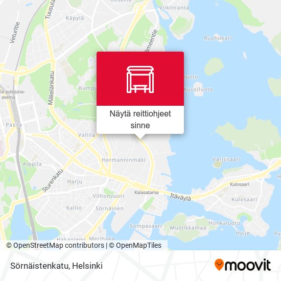 Sörnäistenkatu kartta