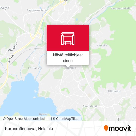 Kurtinmäentaival kartta
