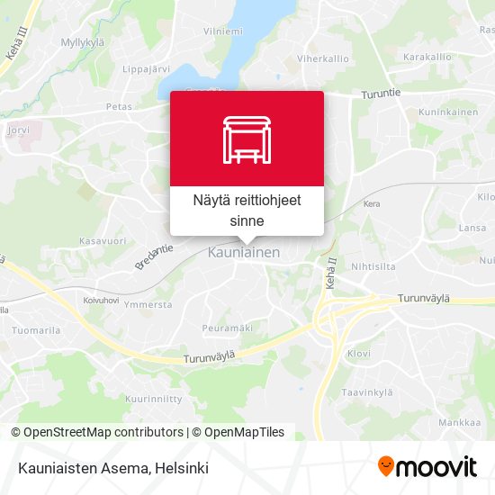 Kauniaisten Asema kartta