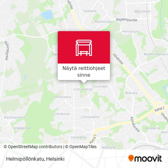 Helmipöllönkatu kartta