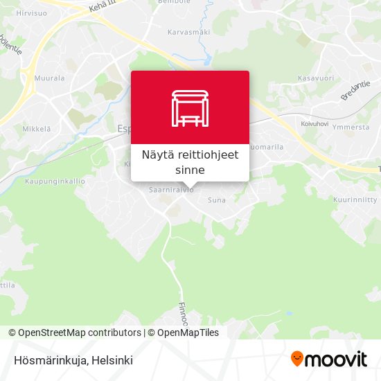 Hösmärinkuja kartta