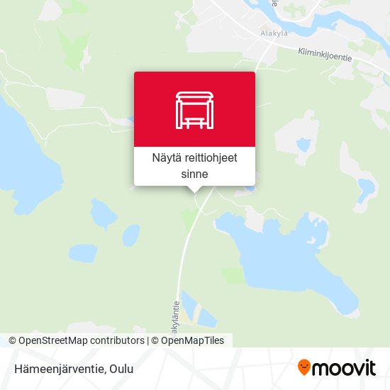 Hämeenjärventie kartta