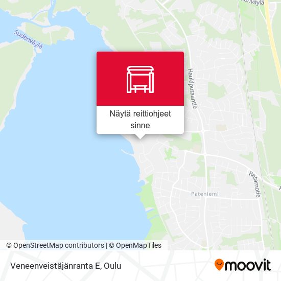 Veneenveistäjänranta E kartta