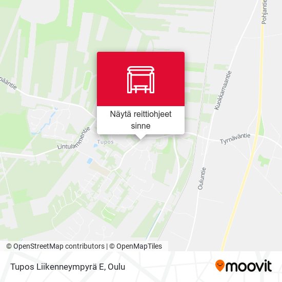 Tupos Liikenneympyrä E kartta