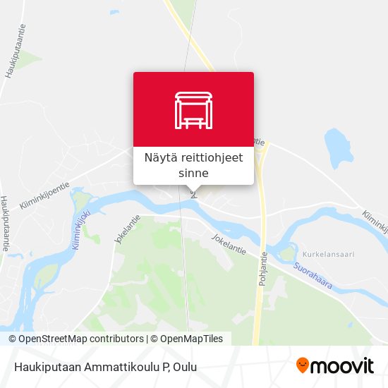 Haukiputaan Ammattikoulu P kartta