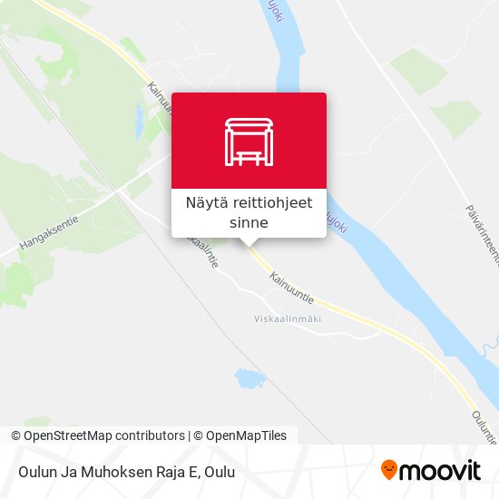 Oulun Ja Muhoksen Raja E kartta