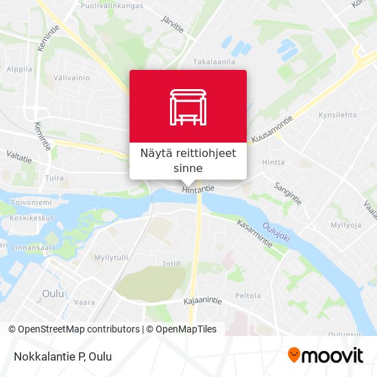 Kuinka päästä kohteeseen Nokkalantie P paikassa Oulu kulkuvälineellä Bussi?