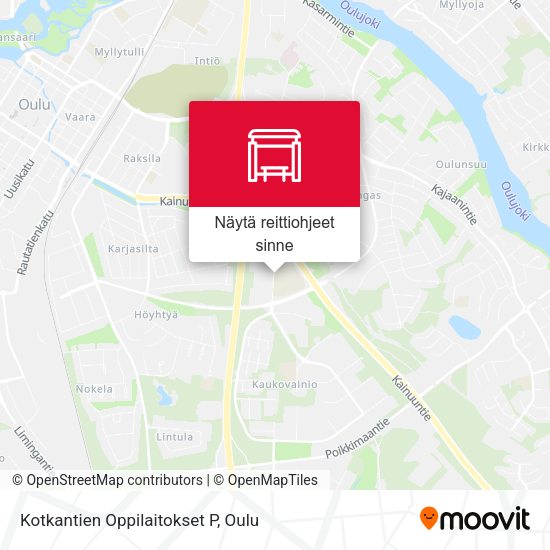 Kotkantien Oppilaitokset P kartta