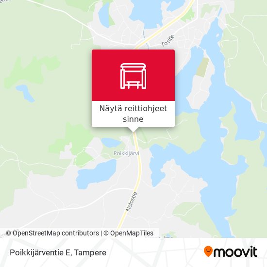 Poikkijärventie E kartta