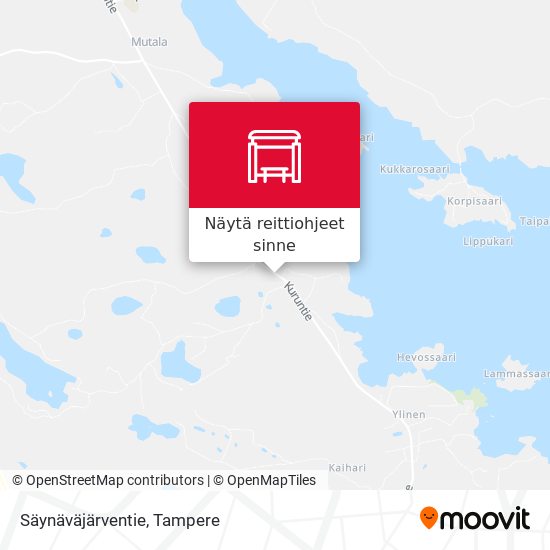 Säynäväjärventie kartta