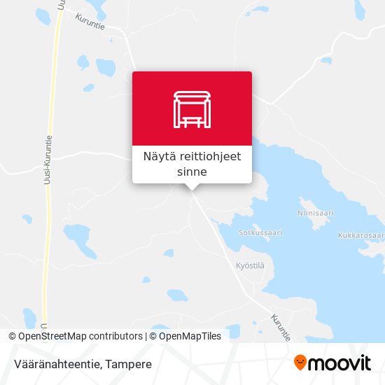 Vääränahteentie kartta