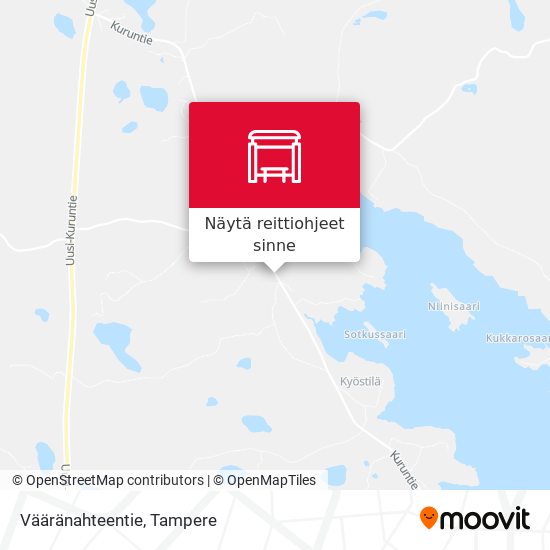 Vääränahteentie kartta