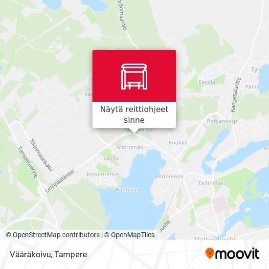 Vääräkoivu kartta