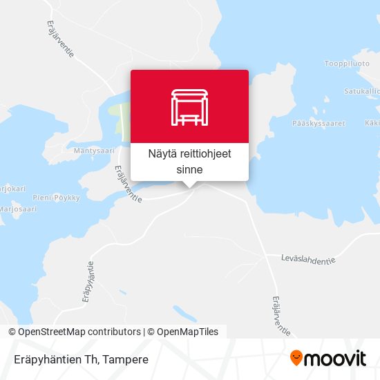 Eräpyhäntien Th kartta