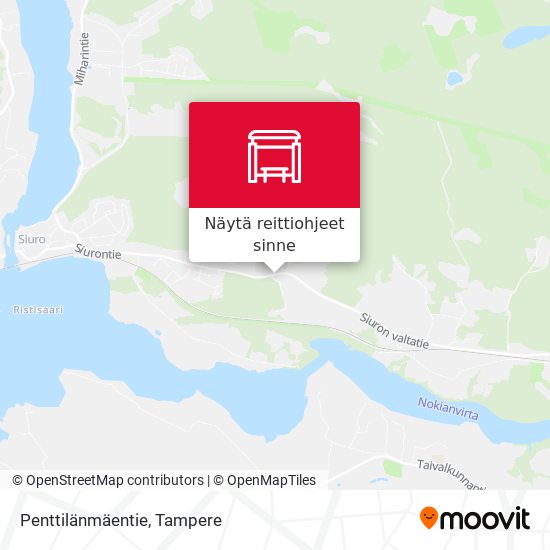 Penttilänmäentie kartta