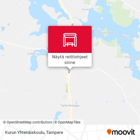 Kurun Yhtenäiskoulu kartta