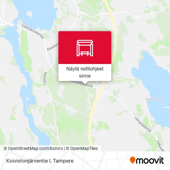 Koivistonjärventie I kartta