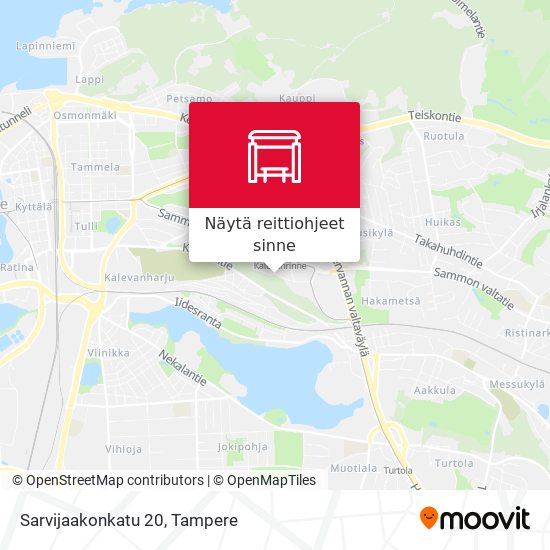 Sarvijaakonkatu 20 kartta