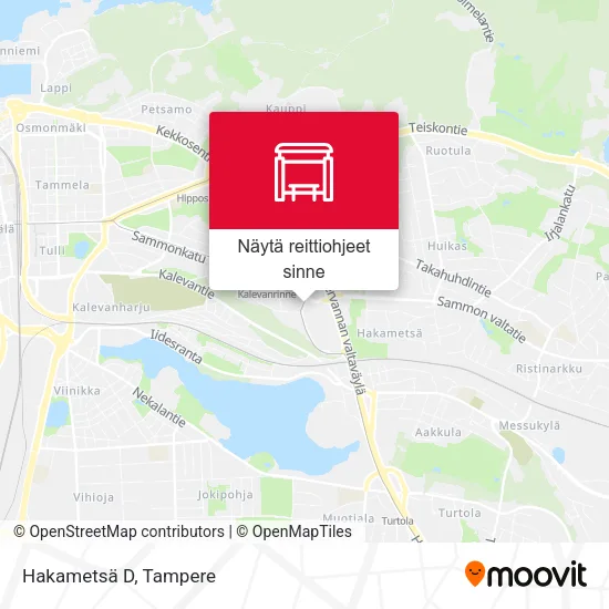 Hakametsä D kartta