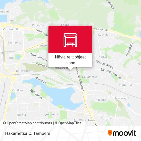 Hakametsä C kartta