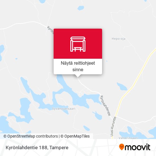 Kyrönlahdentie 188 kartta