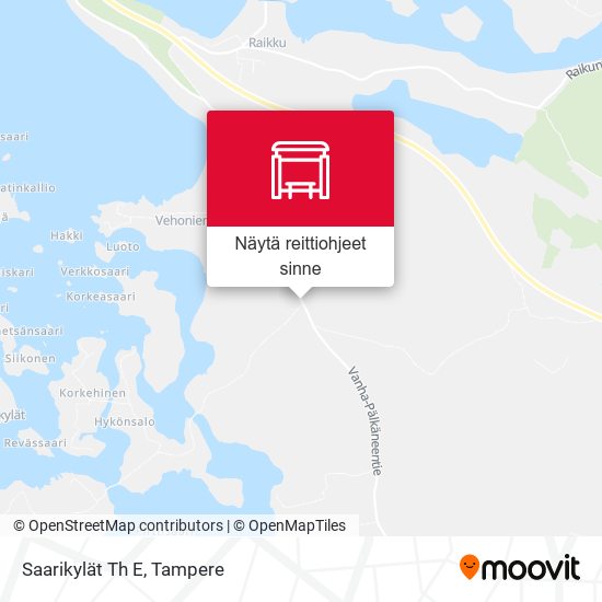 Saarikylät Th E kartta