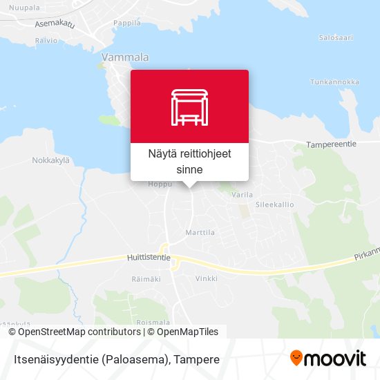 Itsenäisyydentie (Paloasema) kartta