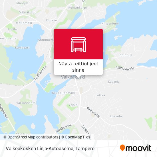 Valkeakosken Linja-Autoasema kartta