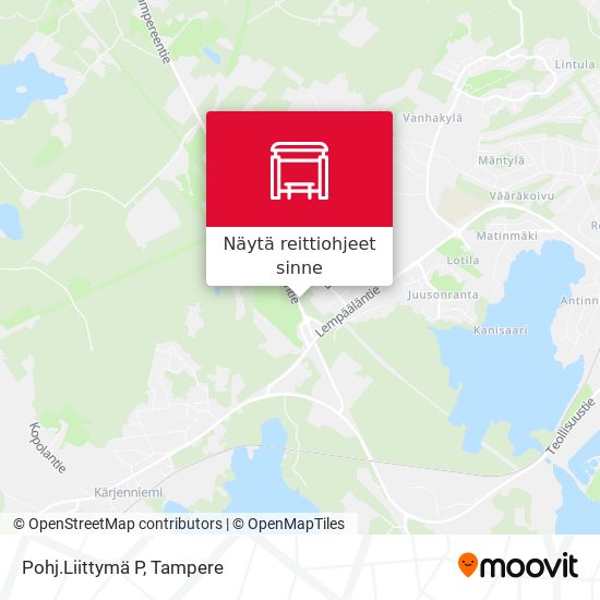 Pohj.Liittymä P kartta
