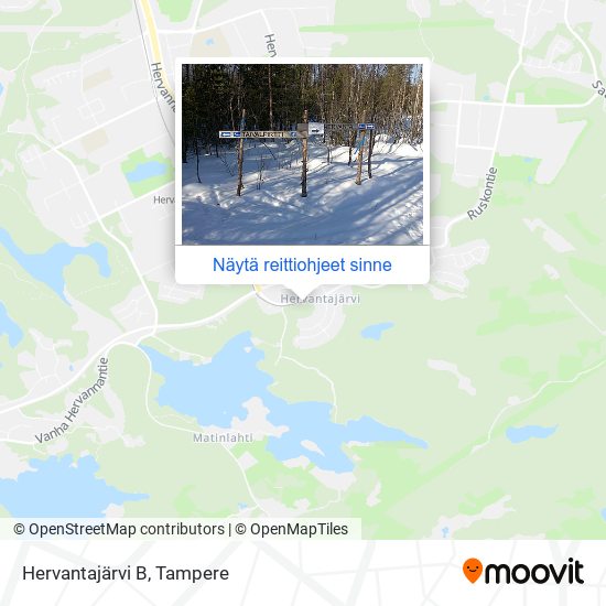 Kuinka päästä kohteeseen Hervantajärvi B paikassa Tampere kulkuvälineellä  Bussi tai Raitiovaunu?