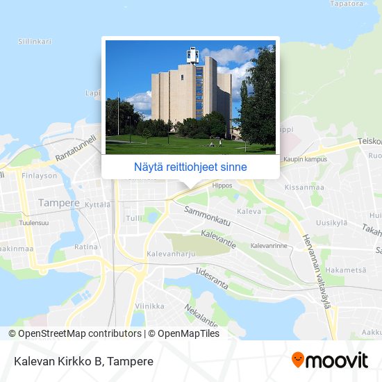 Kuinka päästä kohteeseen Kalevan Kirkko B paikassa Tampere kulkuvälineellä  Bussi, Raitiovaunu tai Juna?