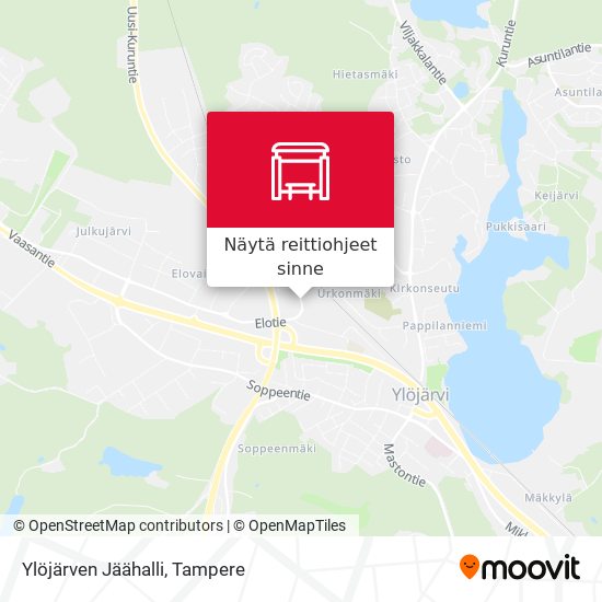 Ylöjärven Jäähalli kartta