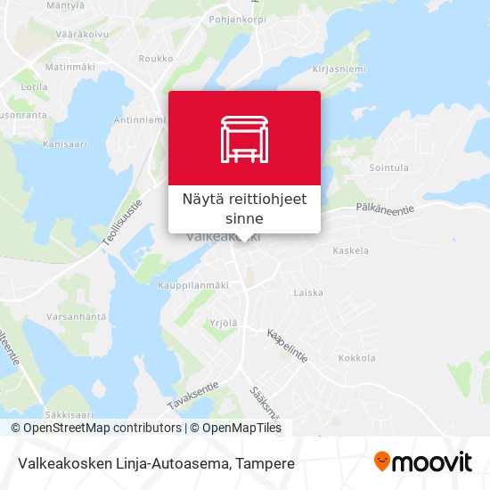 Valkeakosken Linja-Autoasema kartta