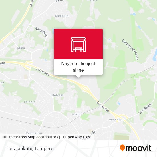 Tietäjänkatu kartta