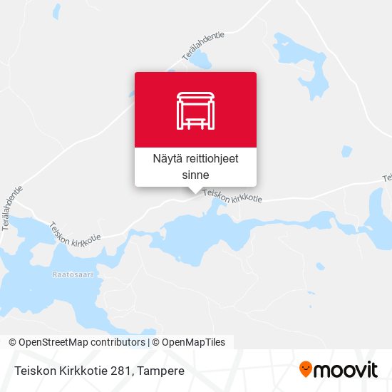 Teiskon Kirkkotie 281 kartta