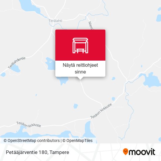 Petääjärventie 180 kartta