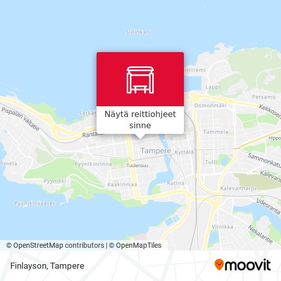 Kuinka päästä kohteeseen Finlayson paikassa Tampere kulkuvälineellä Bussi  tai Raitiovaunu?